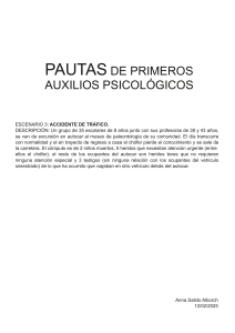 Primeros Auxilios Psicológicos: Guía para Accidentes de Tráfico