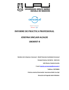 Informe Práctica Profesional Cencosud - Josefina Sinclair