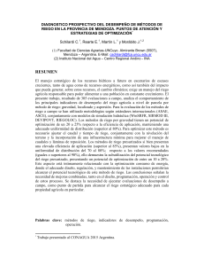 Riego en Mendoza: Desempeño y Optimización