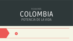 Colombia: Biodiversidad, Regiones y Economía - Ficha País