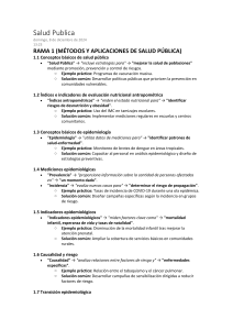 Salud Pública: Conceptos Clave y Aplicaciones