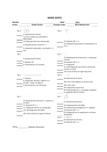 Test de Bender-Koppitz: Formulario de Evaluación