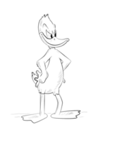 Cartoon Duck Drawing