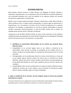 Estrategia de Marketing Jurídico Internacional: Actividad Práctica