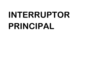 Main Switch Sign - INTERRUPTOR PRINCIPAL