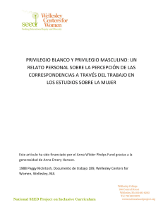 Privilegio Blanco y Masculino: Un Relato Personal