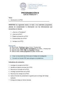 Guía de Trabajo POO: Introducción a la Programación Orientada a Objetos