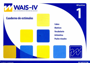 WAIS-IV Stimulus Booklet: Cognitive Assessment Tool