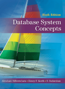 Database System Concepts, Sixth Edition