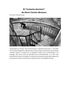 El Instante Decisivo de Cartier-Bresson: Análisis Profundo