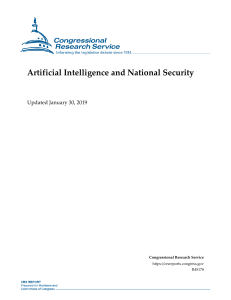 AI and National Security: Congressional Research Report