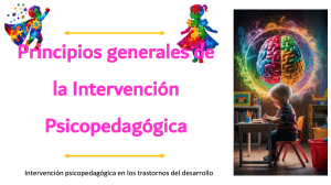 Intervención Psicopedagógica en Trastornos del Desarrollo