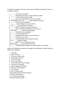 English Grammar Worksheet: Sentence Completion & Transformation