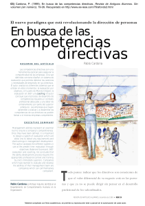 Competencias Directivas: Enfoque y Desarrollo en la Empresa