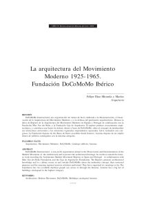 Arquitectura del Movimiento Moderno (1925-1965) - DoCoMoMo Ibérico