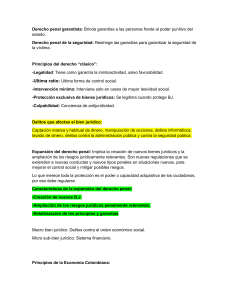 Derecho Penal y Económico: Resumen Garantista y Seguridad