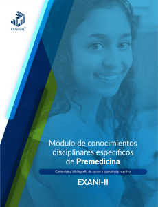 Módulo Premedicina EXANI-II: Temario, Bibliografía y Reactivo