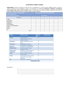 Formulario de Coevaluación Trabajo en Equipo - Procesos Físicos