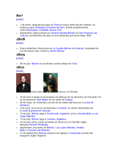 vida de Sim&oacute;n Bol&iacute;var