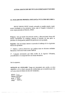 Ejecución de Títulos Judiciales: Solicitud de Embargo