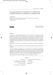 Cualificación Profesional y Competencias: Un Enfoque Conceptual