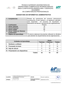 Plan de Estudios Informática Administrativa - OCI