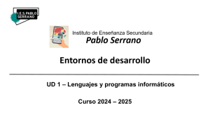 Lenguajes y Programas Informáticos: UD 1