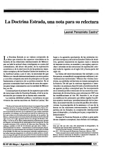 Doctrina Estrada: Análisis y Relectura de la Política Exterior Mexicana