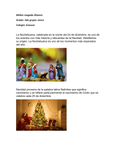 Tarea escolar: La Nochebuena y la Navidad