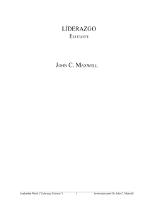 Liderazgo Excitante: Fracaso y Discordia por John C. Maxwell