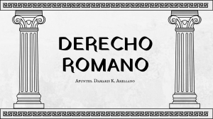 Apuntes Derecho Romano: Persona, Capacidad y Status