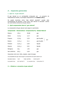 Gas Natural: Composición, Extracción y Procesamiento