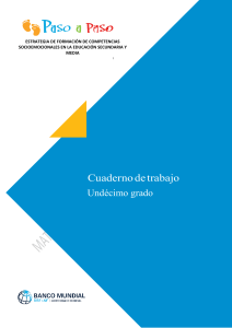 Competencias Socioemocionales: Cuaderno de Trabajo Undécimo Grado