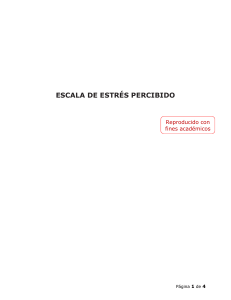 Escala de Estrés Percibido (PSS): Cuestionario y Puntuación