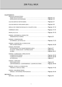 206 Full MUX: Arquitectura Eléctrica Multiplexada - Manual Técnico