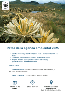 Agenda Ambiental 2025: Retos y Oportunidades en la Región Andina