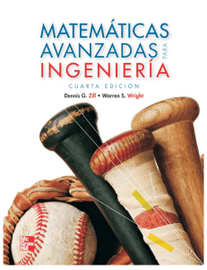 Matemáticas Avanzadas para Ingeniería: Libro de Texto