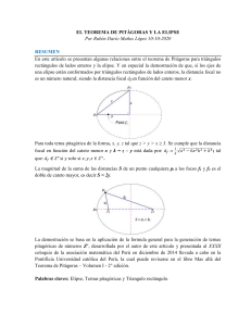 Pythagorean Theorem and Ellipse Relationships