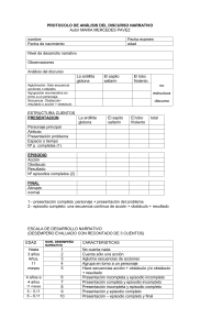 Protocolo Análisis Discurso Narrativo Infantil | PEC