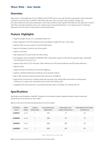 Wave Web User Guide: Features, Specs, and Login Instructions