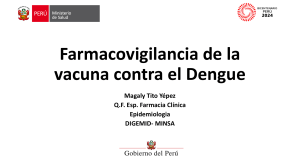 Farmacovigilancia de la vacuna contra el Dengue