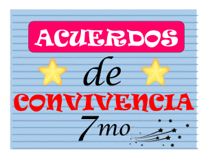 Acuerdos de Convivencia 7mo Grado