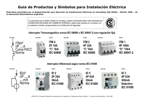 Guía de Productos y Símbolos para Instalación Eléctrica AEA 90364