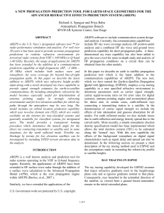 AREPS Earth-Space Propagation Prediction Tool