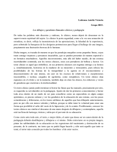 Clásicos y Pedagogía: Reflexiones sobre la Educación