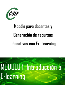 Moodle y ExeLearning: Introducción al E-learning para Docentes