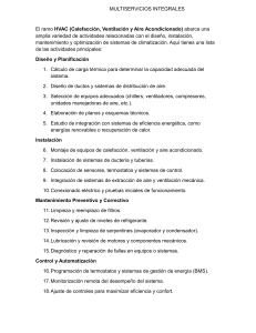 HVAC, Automatización, Seguridad: Lista de Actividades Integrales