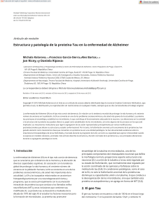 Proteína Tau y Alzheimer: Estructura y Patología