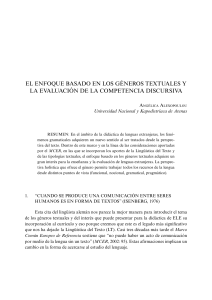 Géneros Textuales y Competencia Discursiva en ELE