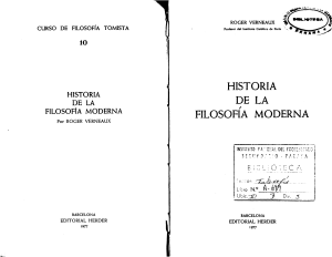 Historia de la Filosofía Moderna: Roger Verneaux